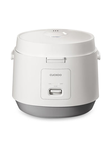 CUCKOO Basic Rice Cooker white exterior, stylish and easy to clean for everyday meals.