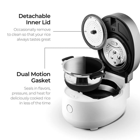 CUCKOO CRP-MHTR0309F reheat function in use