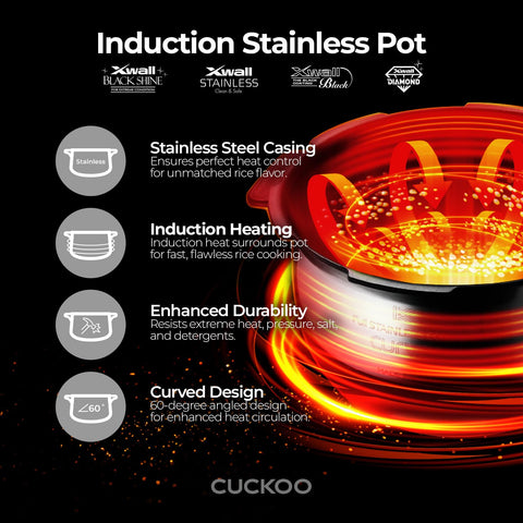 CUCKOO 16-menu options offer diverse rice and grain cooking at home.