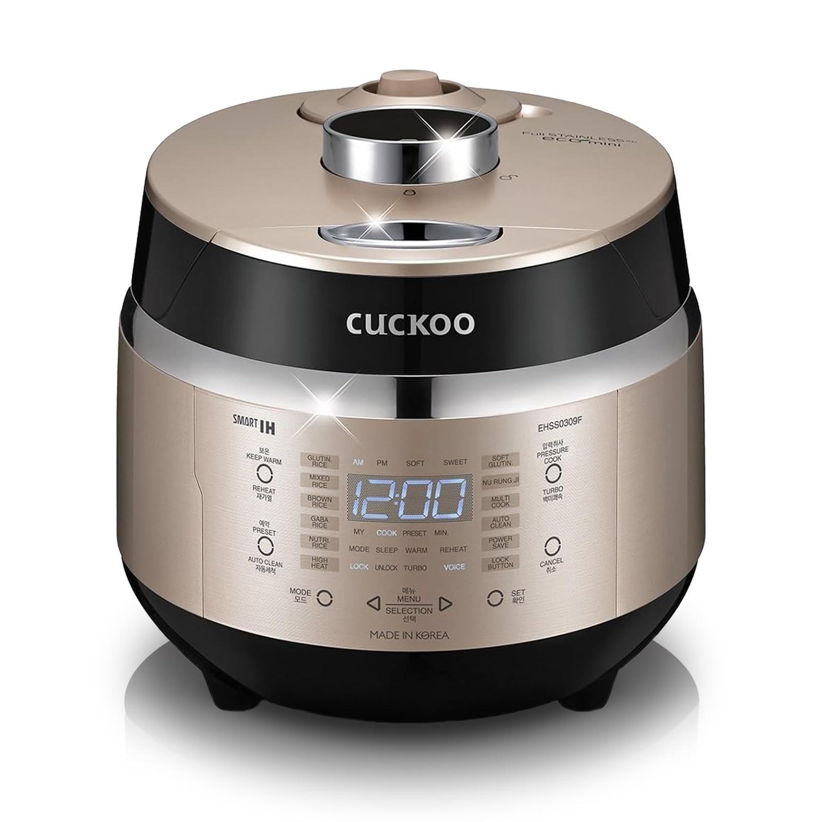 CUCKOO 3-cup high pressure cooker inner pot for precise, even heating.