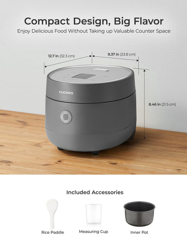 CUCKOO Micom Rice Cooker quick rice mode saves time during busy mornings.