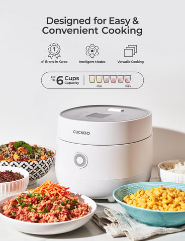 CUCKOO Micom Rice Cooker control panel with clear menu options