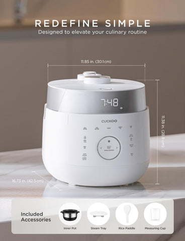 CUCKOO Twin Pressure Rice Cooker 16 modes for diverse meal options.