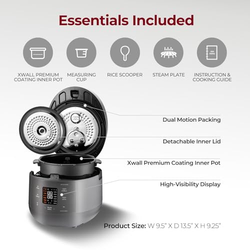 CUCKOO control panel with intuitive settings for quick, precise rice preparation