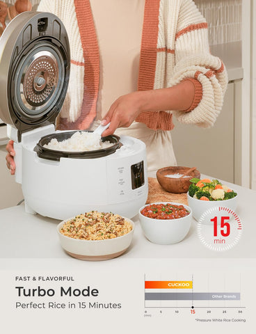 CUCKOO Open Cooking Mode image highlights manual customization of recipes