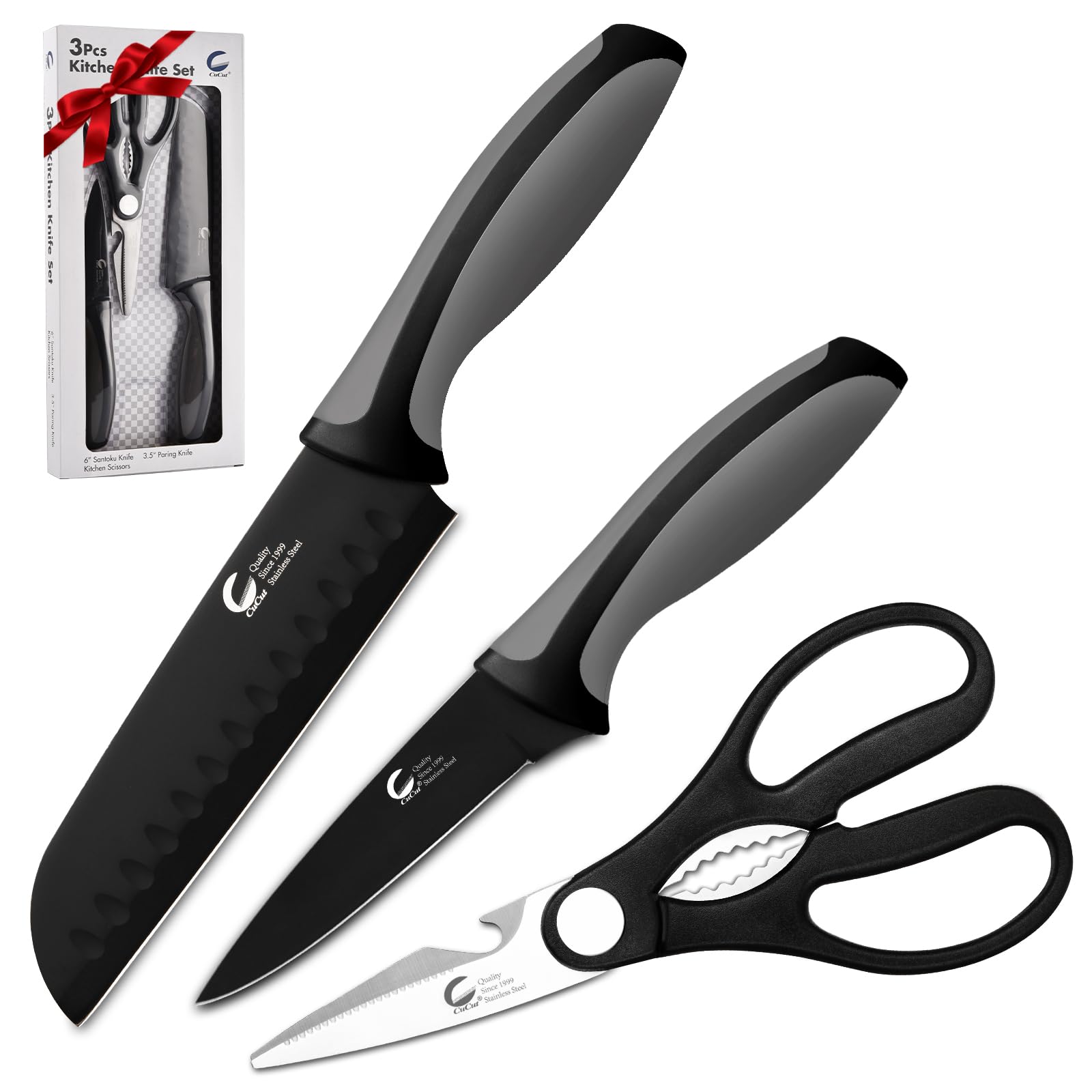 CuCut 6-inch Santoku knife for clean, precise slicing in daily prep