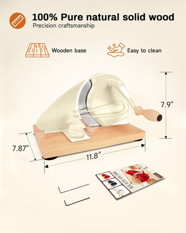 Cudnt adjustable thickness 0–23 mm for perfect toast or sandwich slices.