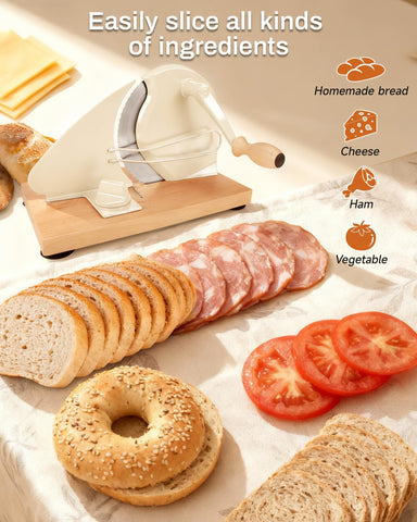Cudnt slicer with four suction cups for stable, safe operation.
