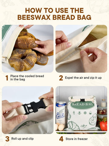 CUIJIALAHA breathable cotton bag lets crust breathe while preserving softness.