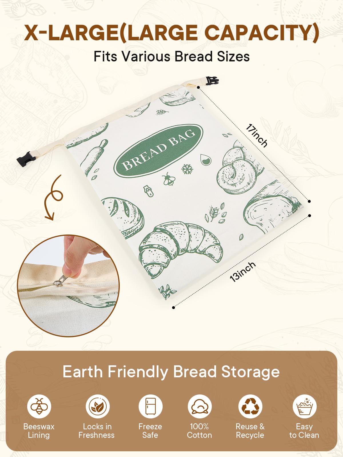 CUIJIALAHA bags are easy to clean with cool water and mild soap.