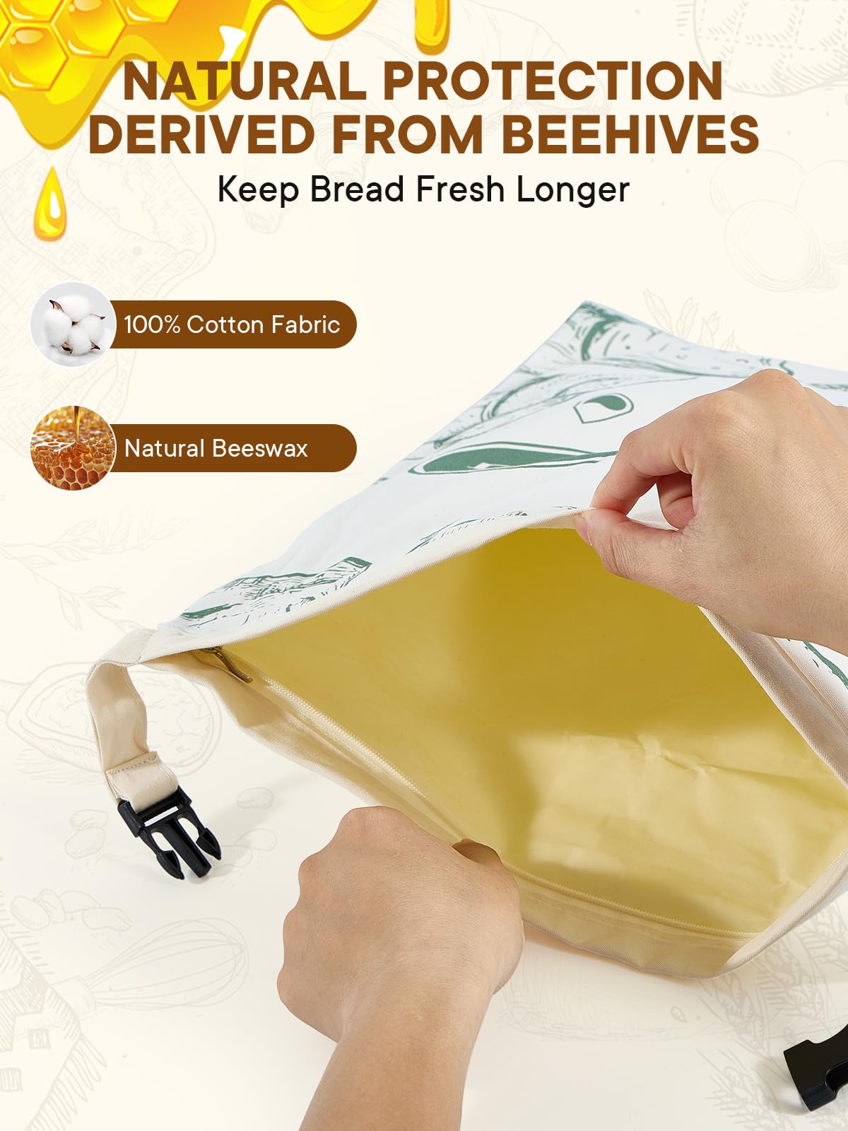 CUIJIALAHA bags feature a separable liner for easy deep cleaning.