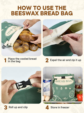 CUIJIALAHA breathable cotton bag promotes moisture balance for homemade bread.