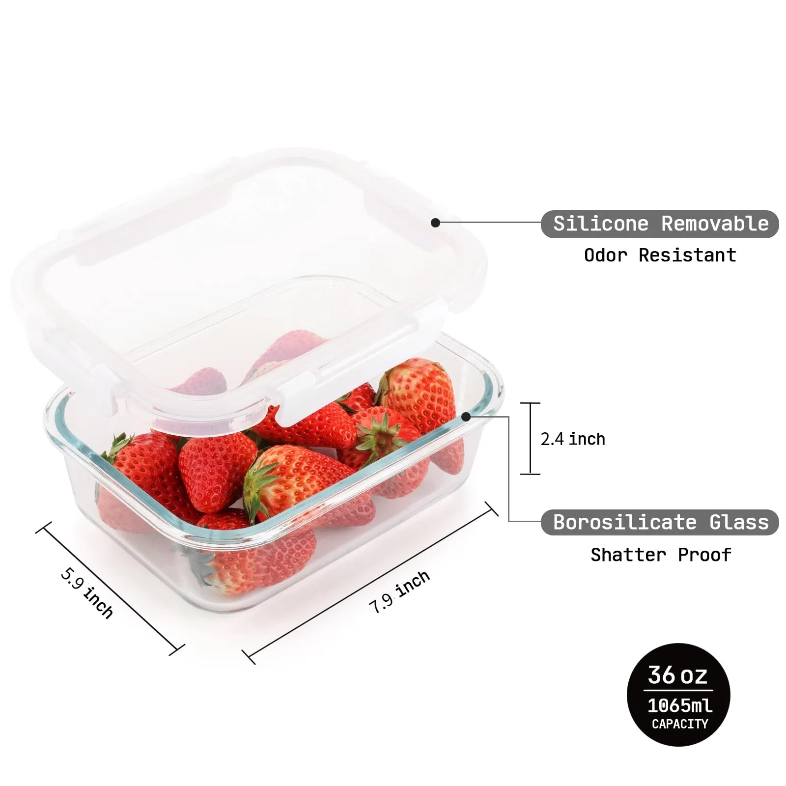 Cuiselect leak-proof containers prevent spills in bags and fridges.