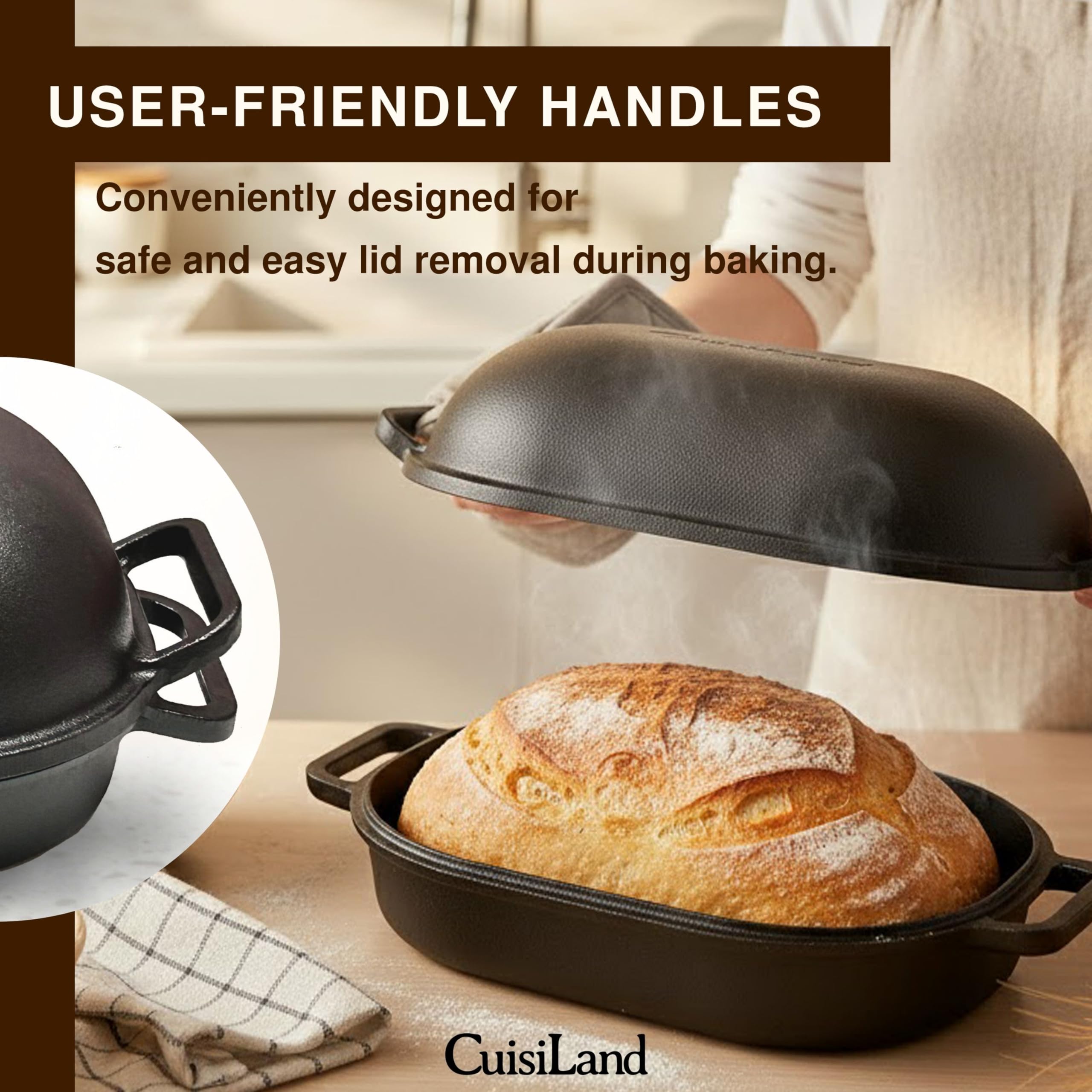 Cuisiland induction-compatible cast iron works on any stove