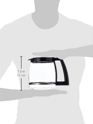 Clear brewer markings show cup measurements from 2 to 12 for precise brewing.