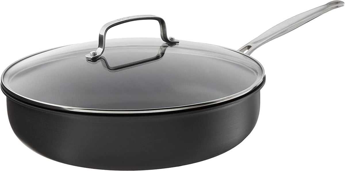 Cuisinart 12 inch deep fry pan with cover for crisp browning and even heat