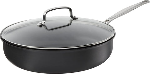 Cuisinart 12 inch deep fry pan with cover for crisp browning and even heat