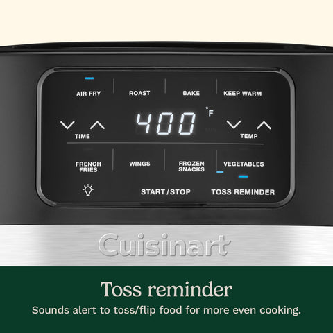 Cuisinart AIR-160NAS fries preset for quick, consistent results.
