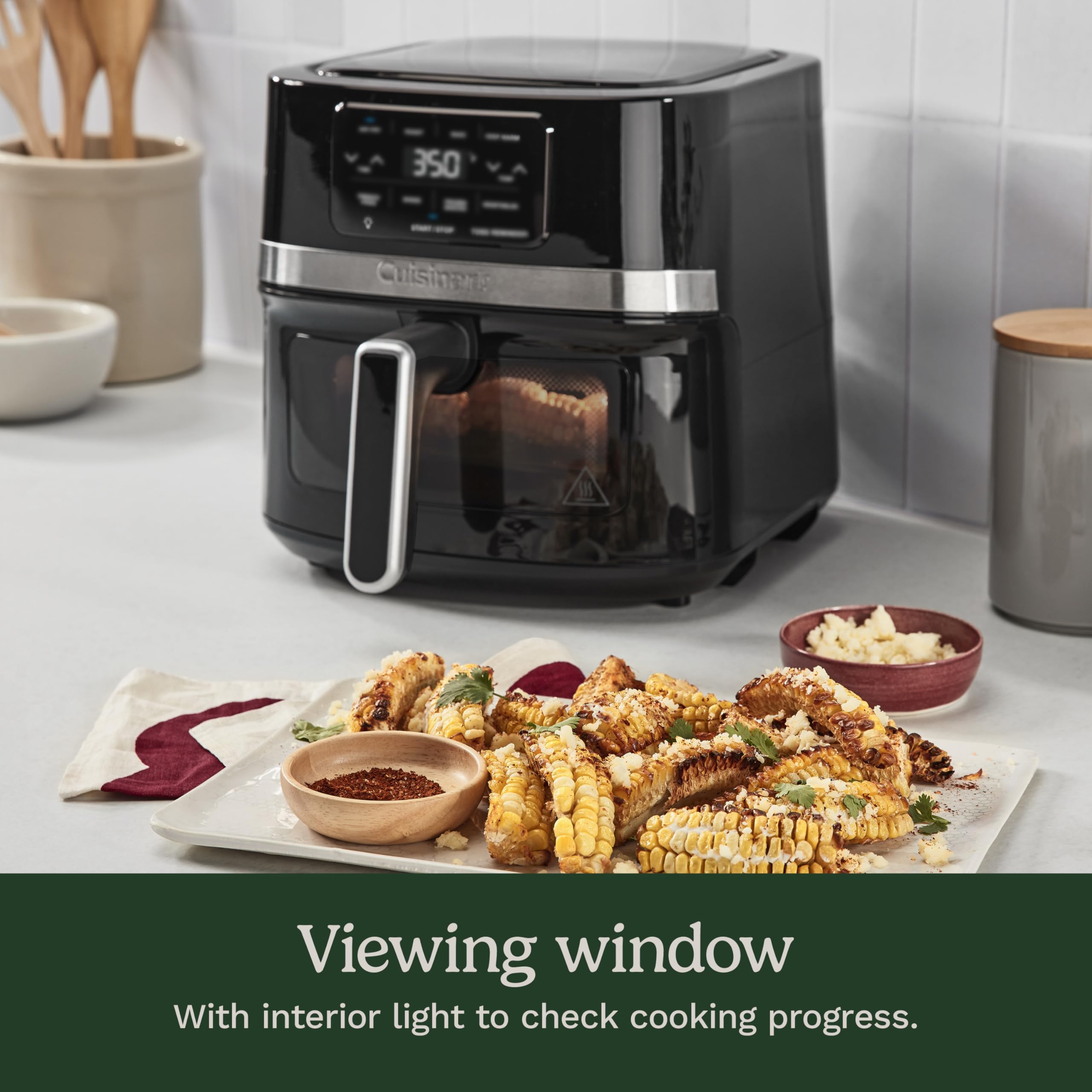 Cuisinart AIR-160NAS keep-warm setting maintains ready-to-serve dishes.