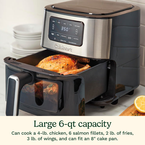 Cuisinart AIR-200NAS control panel demonstrates easy digital presets and precise temp control.