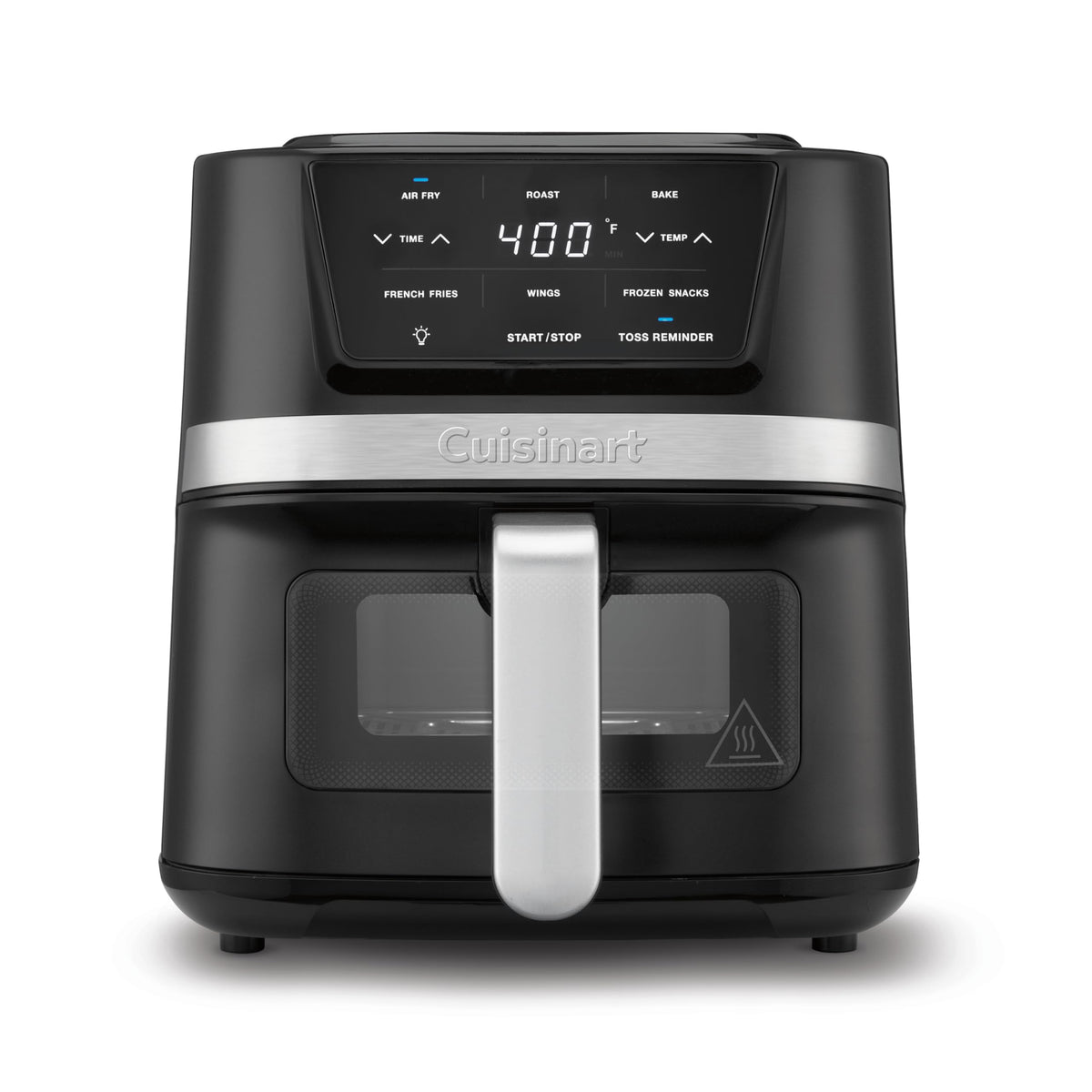 Cuisinart AIR-80 in stainless steel with compact footprint delivering crispy results.