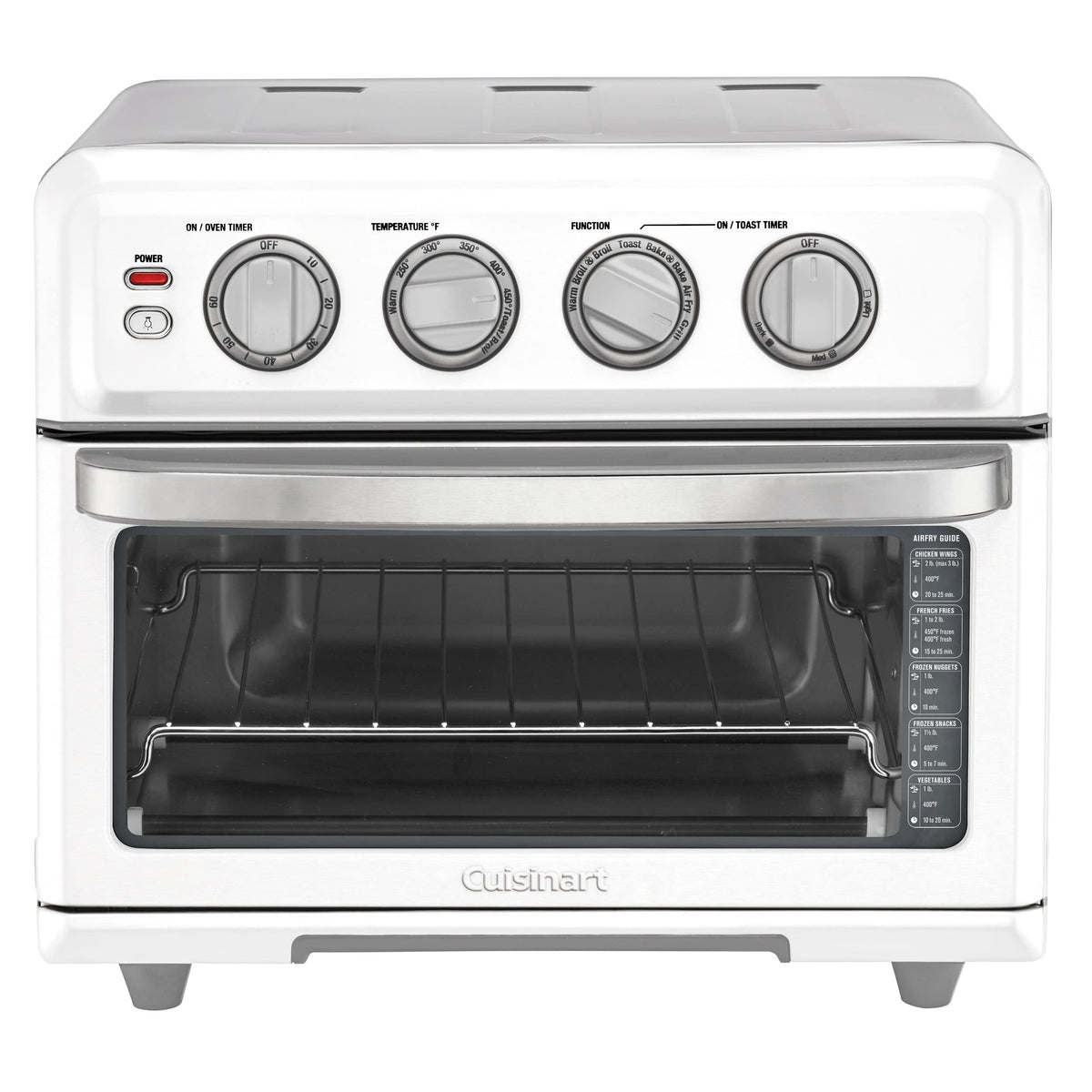 Cuisinart TOA-70W front view showing roomy interior for family meals