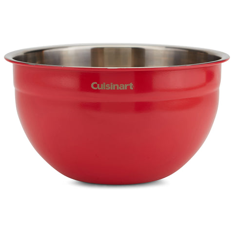 Cuisinart red 3 qt bowl ideal for mixing and batter prep