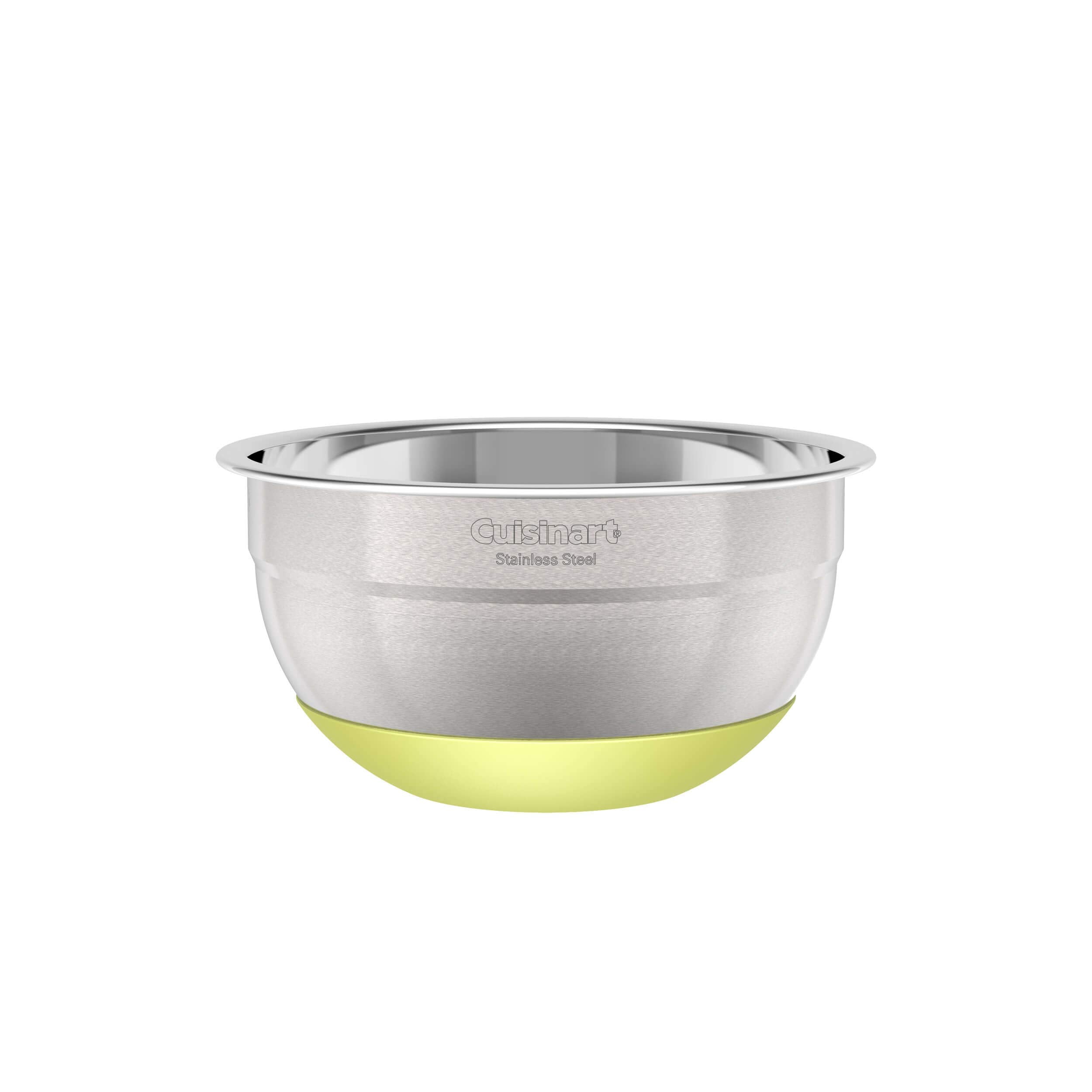 Cuisinart bowls feature durable stainless-steel construction for long-lasting performance