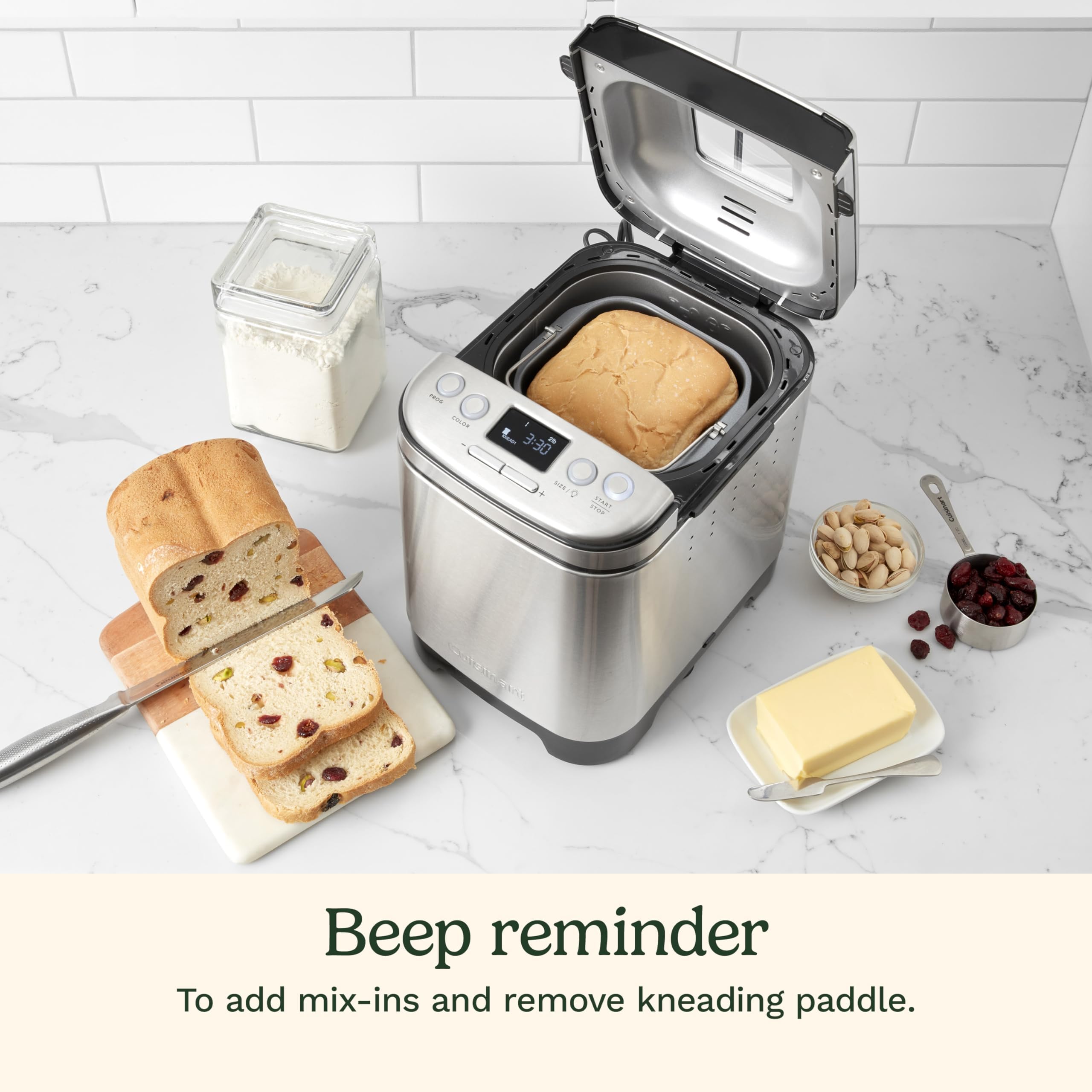 Cuisinart bread maker machine crust color options tailor crust texture for desired aroma and appearance.