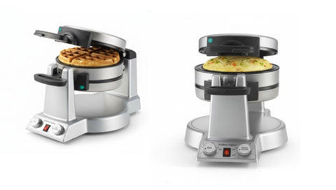 Cuisinart Breakfast Express top view showing dual cooking chambers for two-person breakfasts.