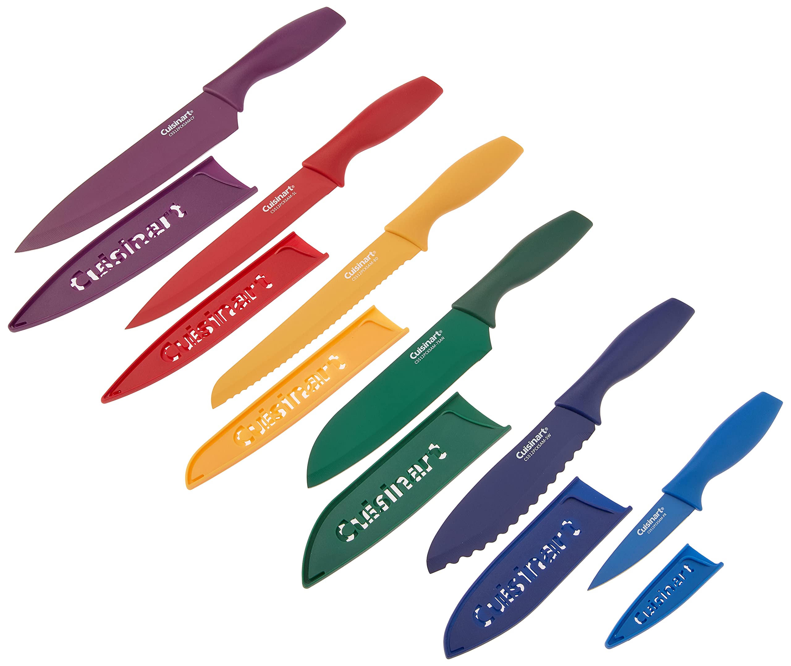 Cuisinart C55-12PCKSAM color coded handles reduce cross contamination during prep
