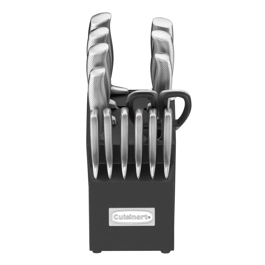 Cuisinart C77SS-15PG hollow-handle design enhances balanced handling.