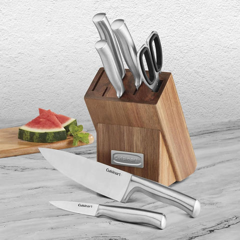 Strong bolster on C77SS-7P knives enhancing stability during slicing