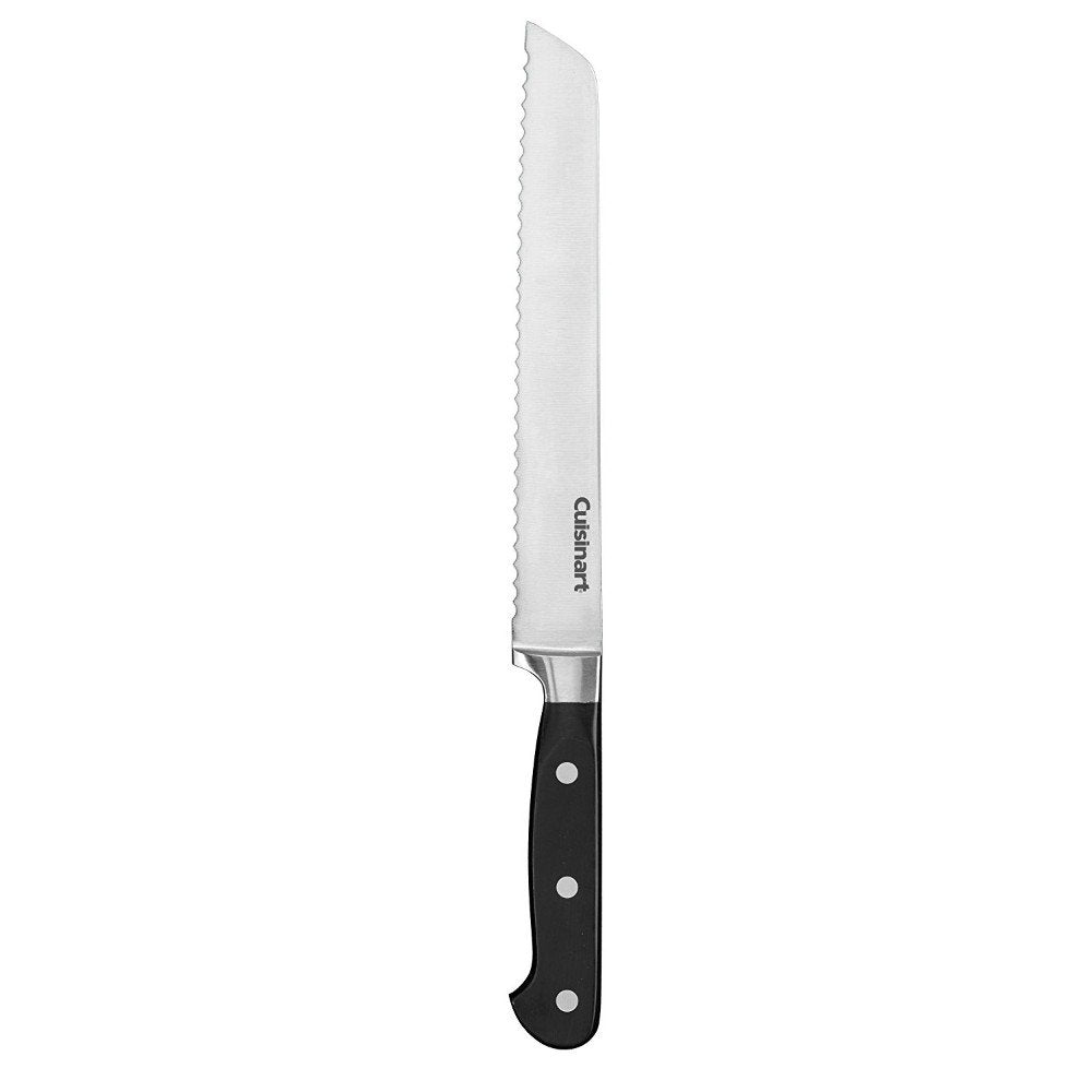 Cuisinart C77TR-8BD bread knife with triple rivet handle for precise slicing and comfortable control