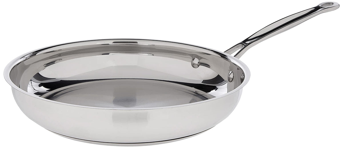 Cuisinart Chef's Classic 10-Inch Skillet with mirror finish for quick, even heating.