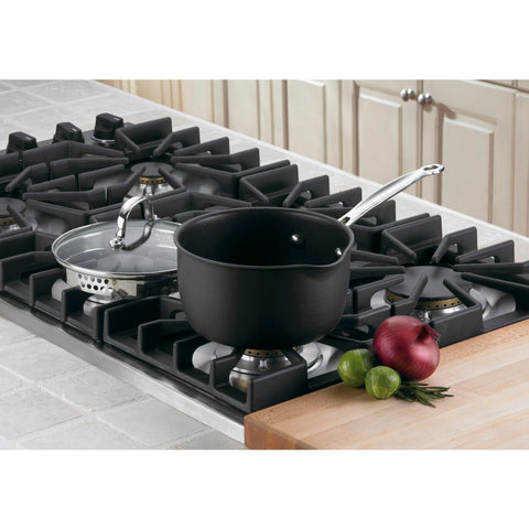 Cuisinart Chef's Classic 2-qt saucepan with tempered glass lid for easy monitoring.