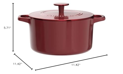 Cuisinart Chef's Classic enameled casserole on table ready for serving and entertaining.