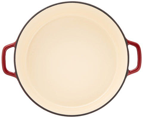 Cuisinart Chef's Classic enameled interior showing nonreactive surface
