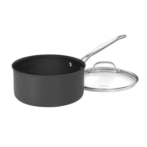 Cuisinart Chef's Classic 3-Quart saucepan lid with flavor-lock design sealing in aroma.