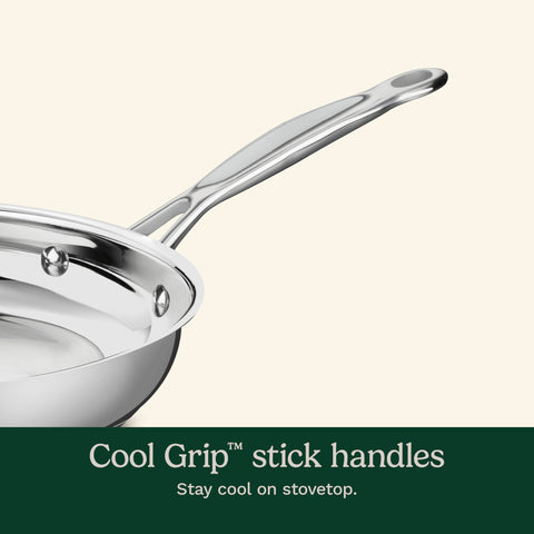 Cuisinart Chef's Classic stainless 7-piece flavor lock lid seals steam and flavors.