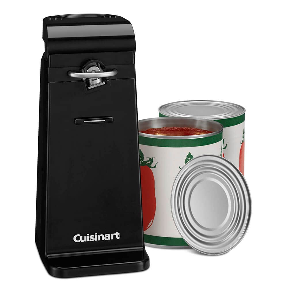Cuisinart CCO-75 side-cut can opener front view with smooth lid removal