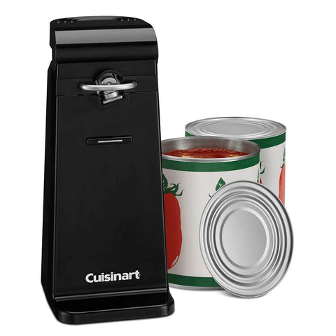 Cuisinart CCO-75 side-cut can opener front view with smooth lid removal