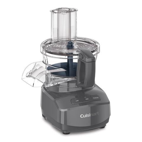Cuisinart continuous-feed attachment enables nonstop shredding and slicing for bulk prep.