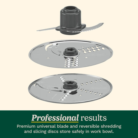 Cuisinart Control Buttons give versatile speeds, pulse, and texture control.