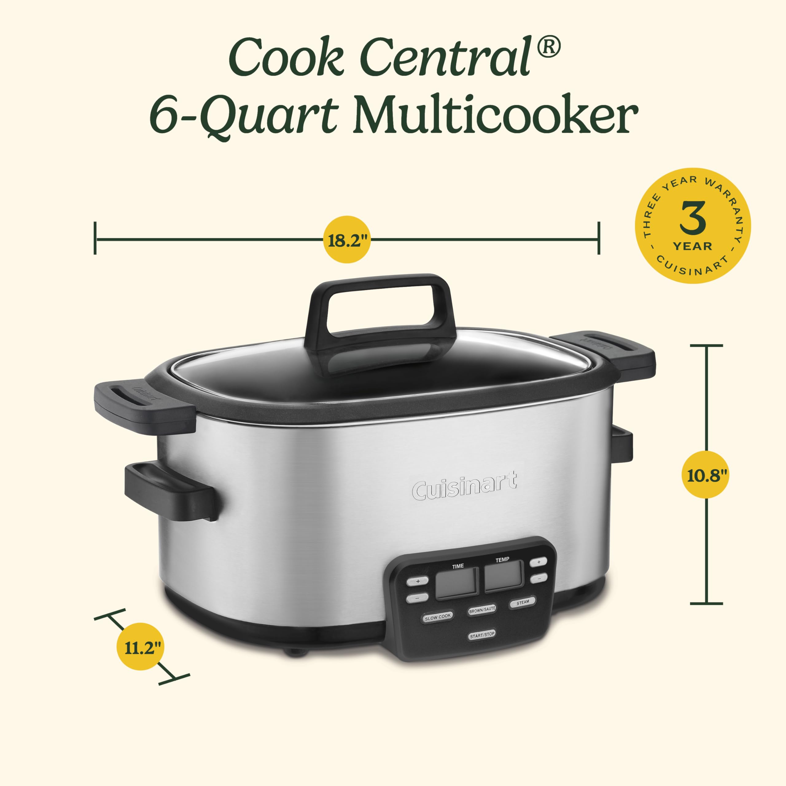 Cuisinart Cook Central keeps food warm until serving.
