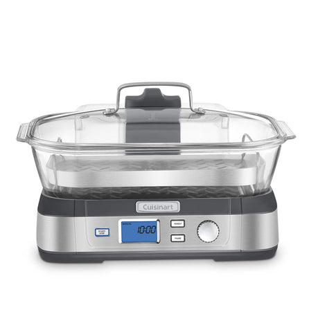Cuisinart Cookfresh steamer handling grains with precise timing.
