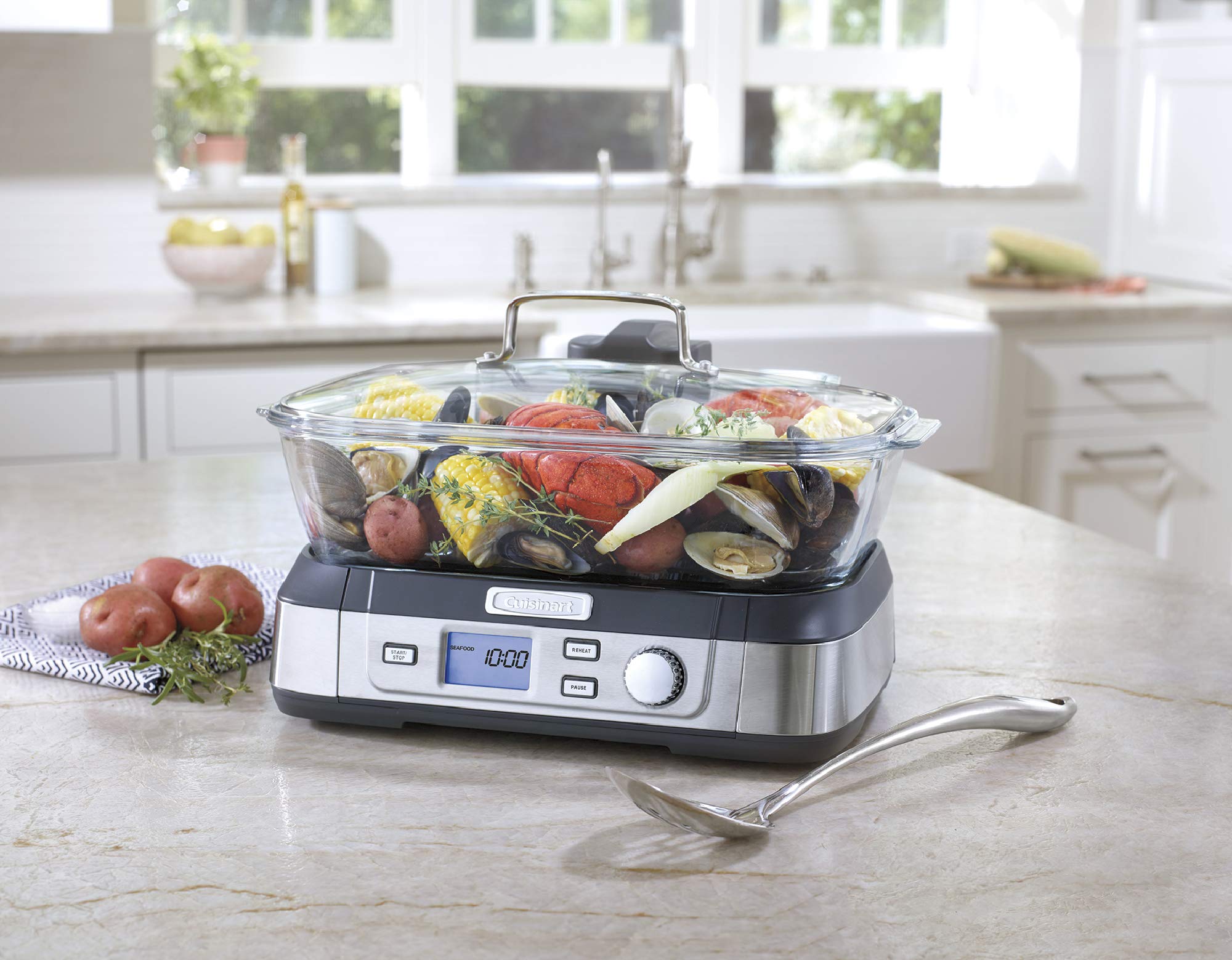 Manual setting on Cuisinart Cookfresh for customized steaming.
