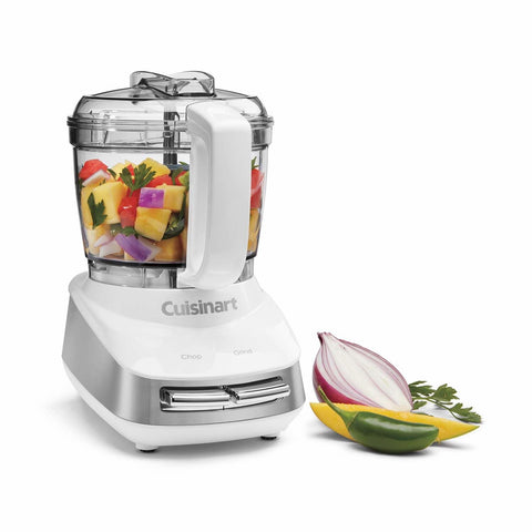 Cuisinart Core Custom 4-Cup Mini Chopper bowl and blade in action for quick chopping.