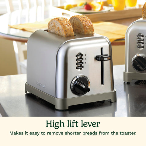 Cuisinart CPT-160 offers 6 browning settings for precise shade control