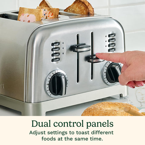 Cuisinart CPT-180P1 six shade settings offer customizable browning